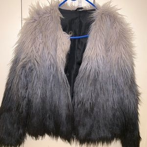 Faux fur jacket